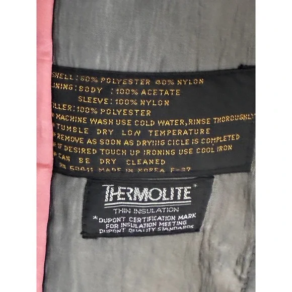 VTG Fleet Street Womens Long Trench Coat Gray Thermolite Paisley Lined Size 10 - Picture 6 of 16